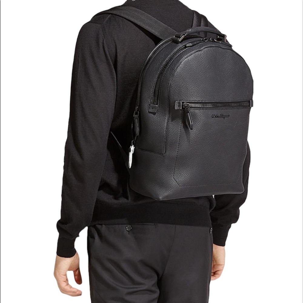 Salvatore Ferragamo Leather Firenze Backpack